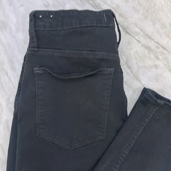 Madewell Jeans 30 10" High Rise Skinny in Black Zip Fly - Picture 9 of 15